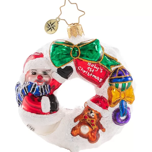 Christopher Radko Cr, What Wonders Await Wreath, Gem, 1020653, Outlet