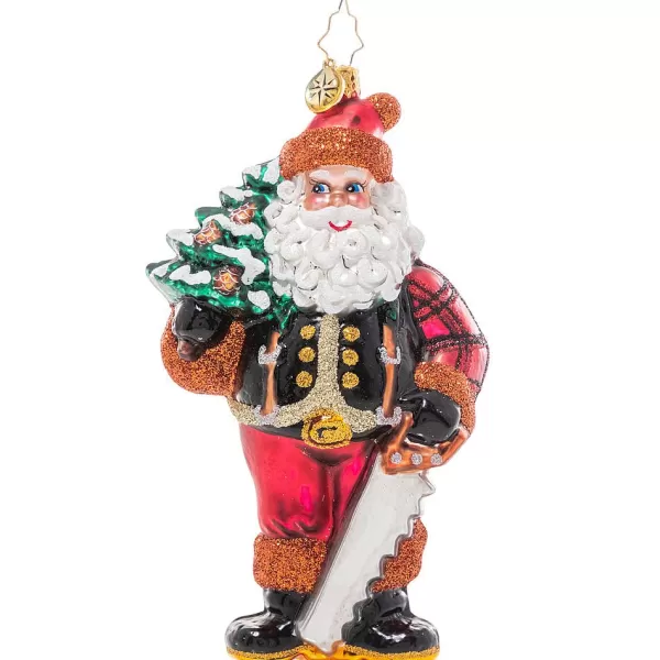 Christopher Radko Cr, Winter Woodsman Santa, 1021308, Radko Clearance