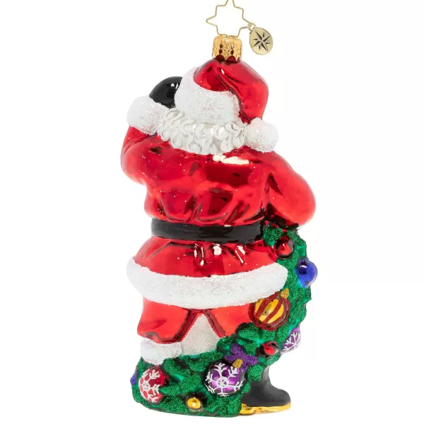 Christopher Radko Cr, With Garland & Grace Santa, 1020391, Discount