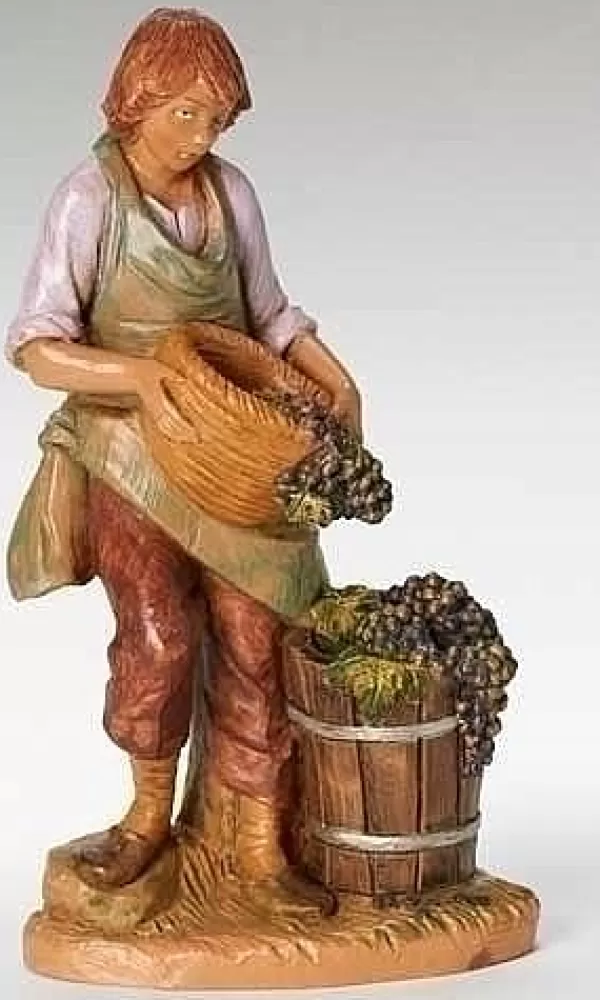 Fontanini Dionysis With Grapes, 7.5", , 52806 New