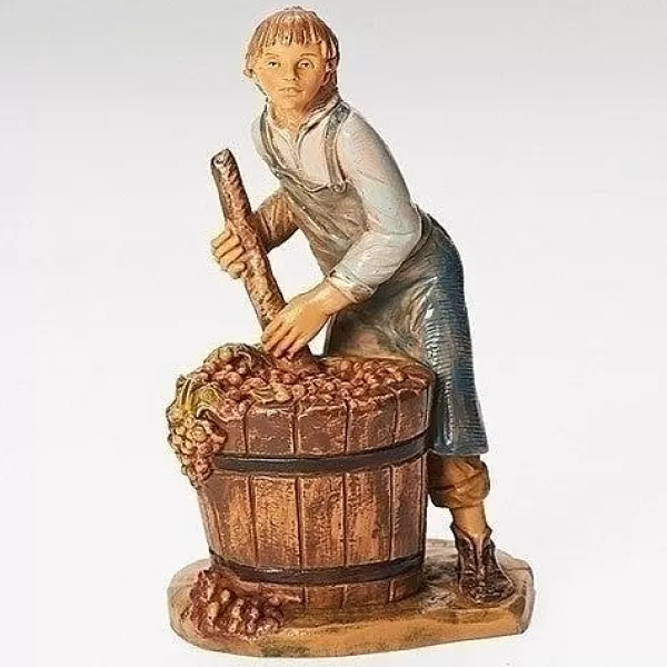 Fontanini Dionysius Boy Pressng Grapes 5", , 57112 Sale