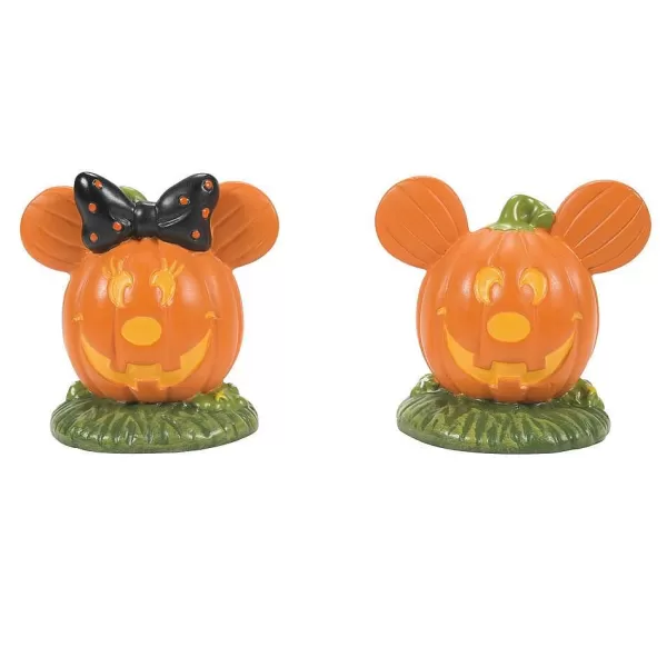 Department 56 Disney, Mickey'S Pumpkin Town Topiaries, 6007732, Disney Village New