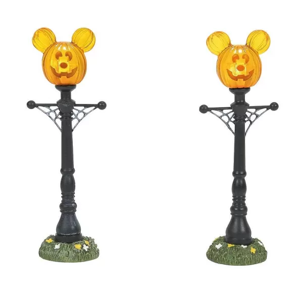 Department 56 Disney, Mickey'S Pumpkintown St Lights, 6007730, Disney Village Cheap