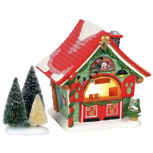 Department 56 Disney, Mickey'S Tree Lot, 4059627, Disney Village Cheap