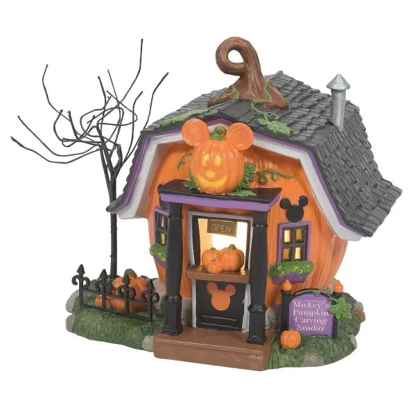 Department 56 Disney, Pumpkintown Carving Studio, 6012310, Disney Village Flash Sale