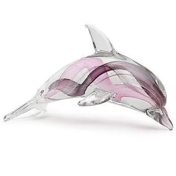 Dynasty Glass Dolphin - Purple Glow Fashion