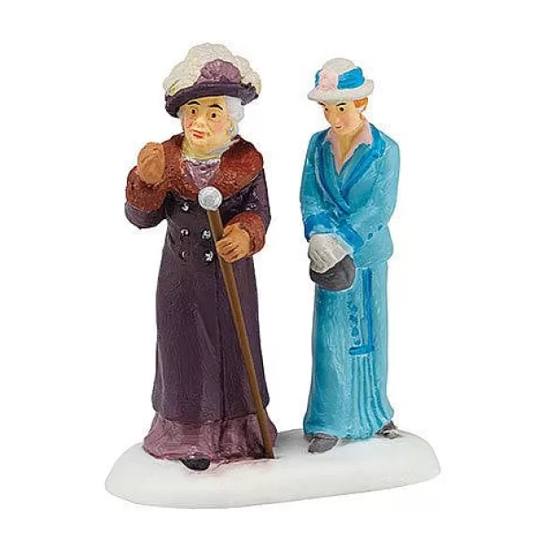 Department 56 Downton Abbey Dowager Countess And Young Friend New