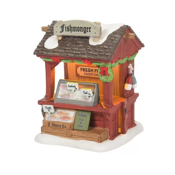 Department 56 Dv, Fishmonger, 6011388, Dickens Village Outlet