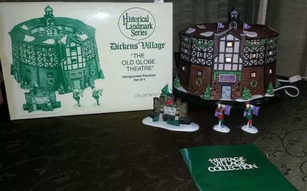 Department 56 Dv, Old Globe Theatre Dickens Village, 56.58501, Dickens Village New