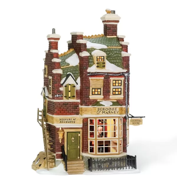 Department 56 Dv, Scrooge & Marley'S Counting House, 56.58483, Dickens Village Shop