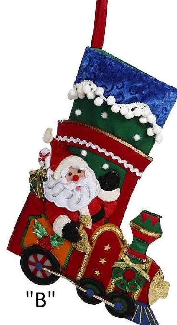 Mark Roberts Festive Santa Stocking Train Or Sleigh Shop