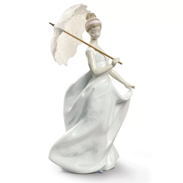 Lladro Finesse, Lady With Umbrella Hot