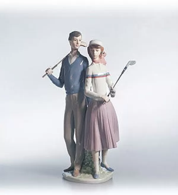 Lladro Golfing Couple Clearance