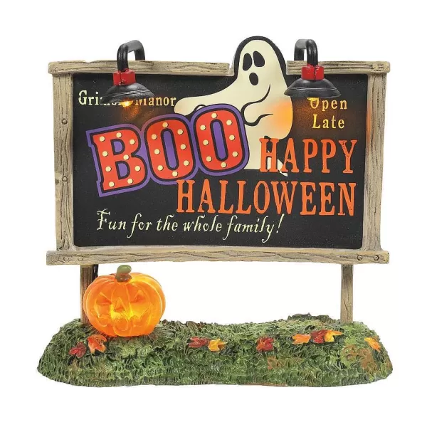 Department 56 Ha, Lit Ghost Billboard, 6009819, Halloween Accessories Fashion