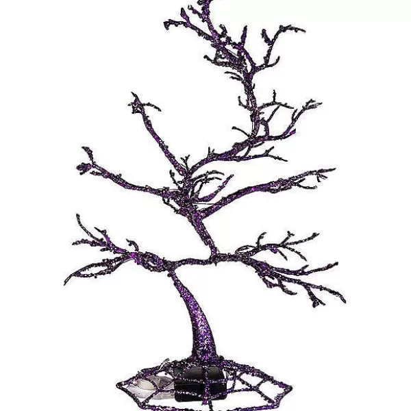 Kurt S Adler Halloween Flashing Tree 44 Purple Led Lights, Hw1749 Discount