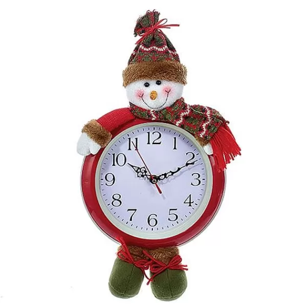 Kurt S Adler Hanging Snowman Clock, Battery-Operated, D2930 Best Sale