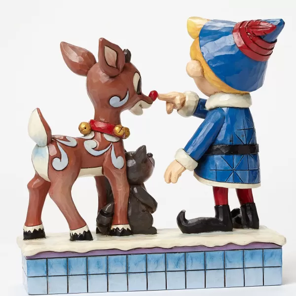 Enesco Hermey Touching Rudolphs Nose Cheap