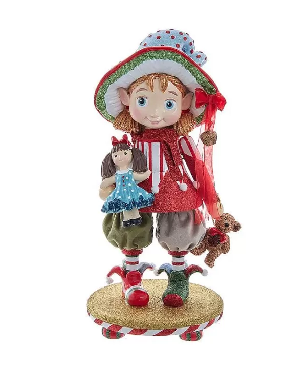 Kurt S Adler Hollywood Nutcrackers Girl Elf Nutcracker, Ha0591, Kurt Adler Clearance