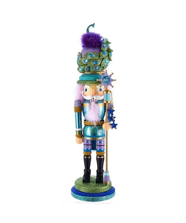 Kurt S Adler Hollywood Nutcrackers Peacock Hat Nutcracker, Ha0476< Hollywood, Kurt Adler Fashion