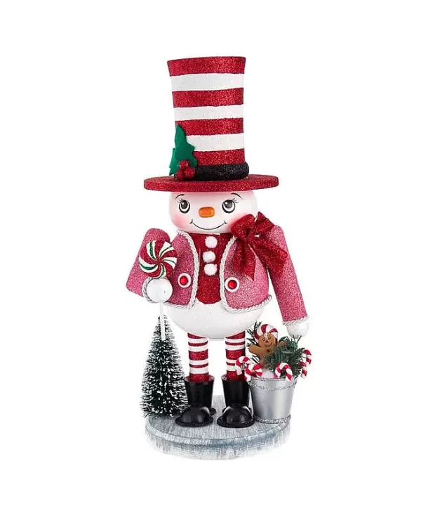 Kurt S Adler Hollywood Nutcrackers Snowman Candy Nutcracker, Ha0518, Kurt Adler New