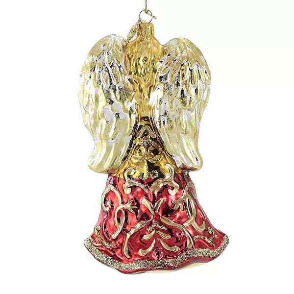 Huras Family Huras, Angel With Tree Glass Ornament Lantern, S859 Clearance