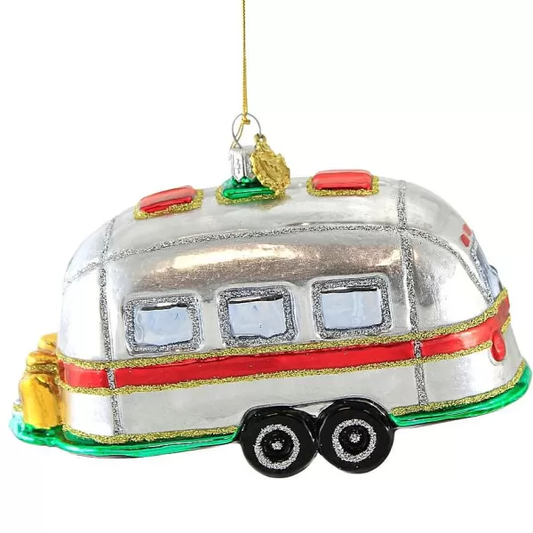 Huras Family Huras, Christmas Airstream Glass Ornament Camper, S708 Store