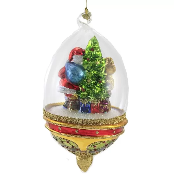 Huras Family Huras, Santa With Tree, Grandfather Clock In Dome, S865 Outlet