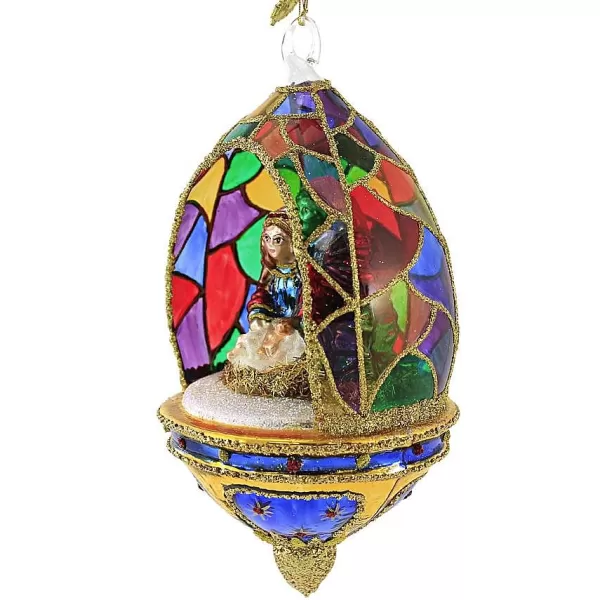 Huras Family Huras, Stained Glass Nativity Dome Religious Christmas, S776 Sale