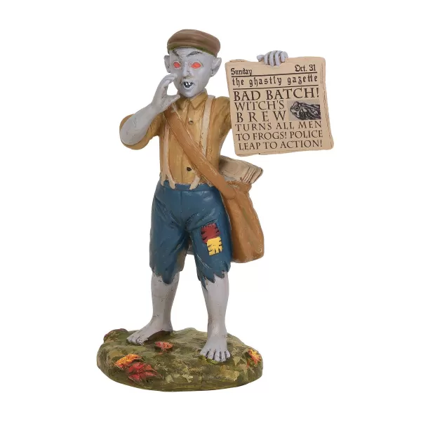 Department 56 Hv, Bad News Paperboy, 6003229, Halloween Village Sale