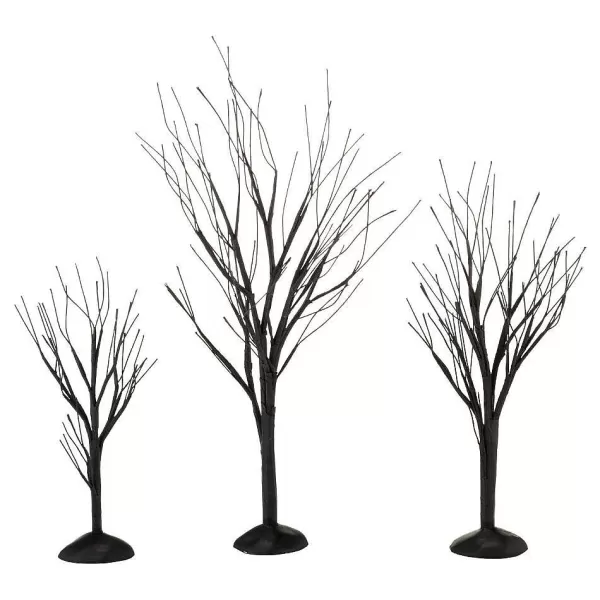 Department 56 Hv, Black Bare Branch Trees, St/3, 4033851, Halloween Village Store