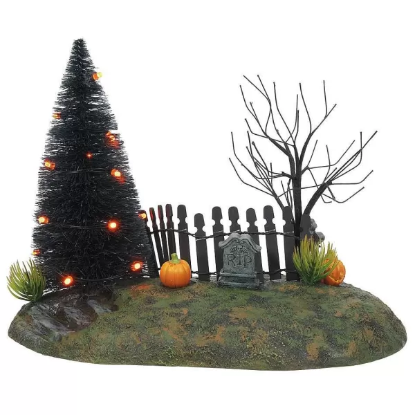 Department 56 Hv, Fright Night Lit Base, 6007708, Halloween Village Cheap