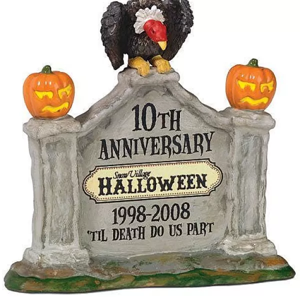 Department 56 Hv, Halloween 10Th Anniversary Sign, 805026, Halloween Village Fashion