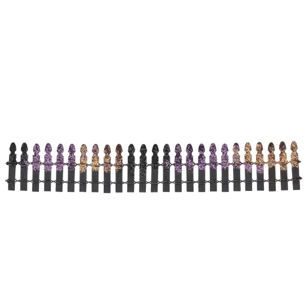 Department 56 Hv, Halloween Glitter Fence, 6005556, Halloween Village Discount