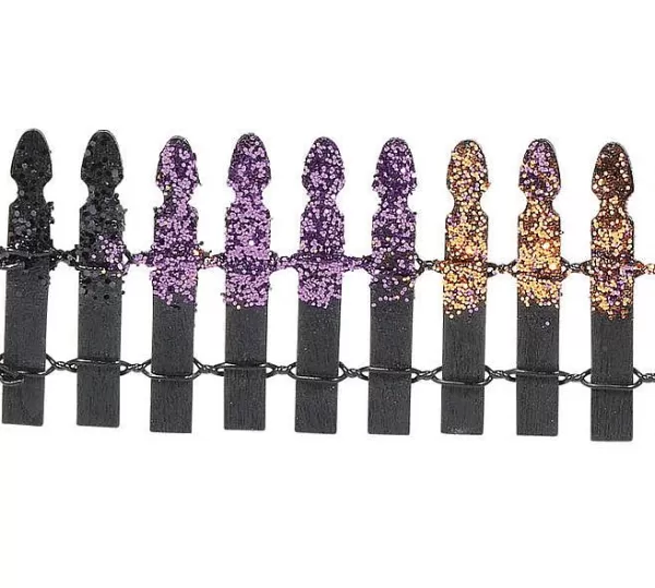 Department 56 Hv, Halloween Glitter Fence, 6005556, Halloween Village Discount