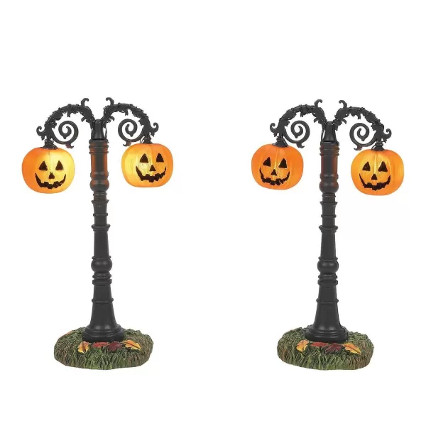 Department 56 Hv, Hallows Eve Lit Street Lamps, 6012281, Halloween Village Online