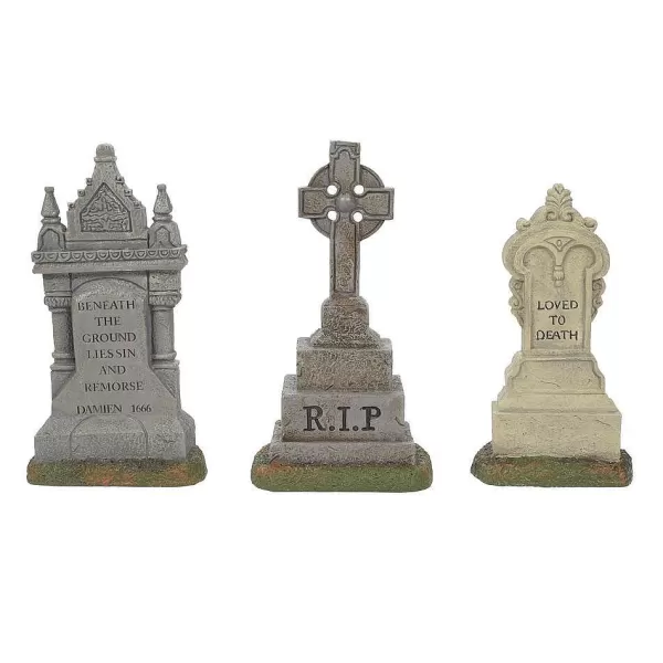 Department 56 Hv, Imposing Monuments, Set Of 3, 6010450, Halloween Village Shop