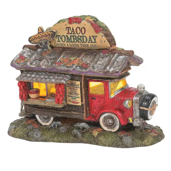 Department 56 Hv, Taco Tombsday Taco Truck, 6011448, Halloween Village Discount