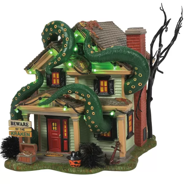 Department 56 Hv, The Kraken House, 6011436, Halloween Village Hot