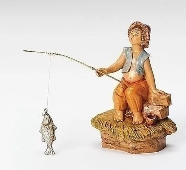 Fontanini Jada Little Boy Fishing 5", , 59800 Clearance