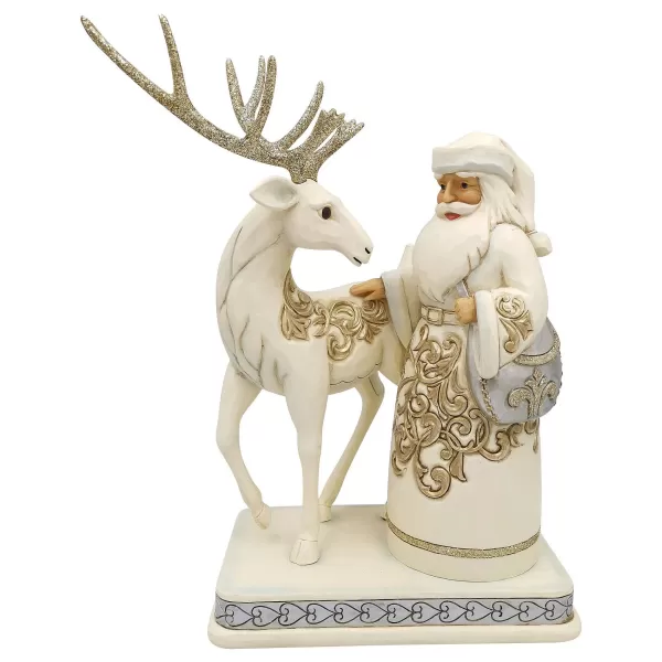 Enesco Jim Shore, Holiday Lustre Santa/Reindeer, 6006615, Heartwood Creek Store