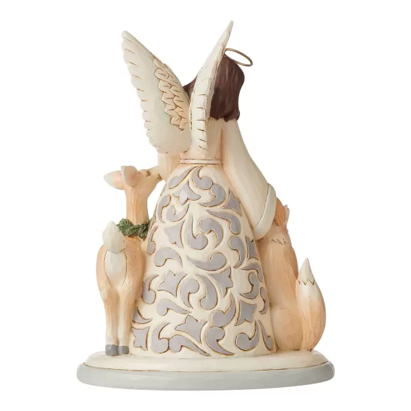 Enesco Jim Shore, White Woodland Angel/Friends, 6006581, Heartwood Creek Shop