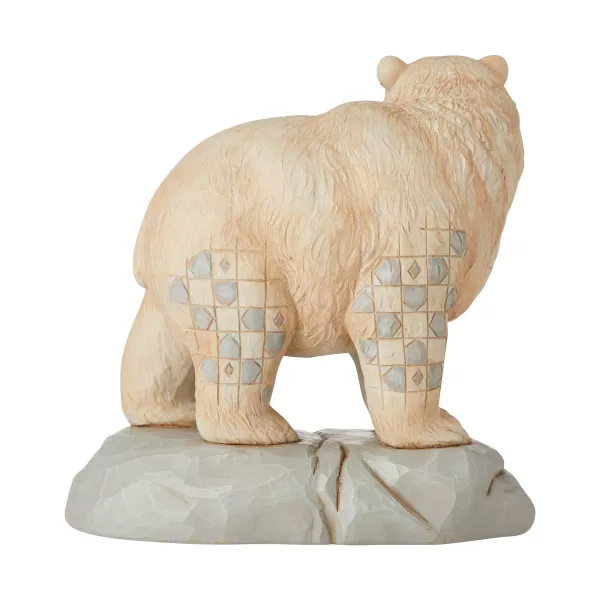 Enesco Jim Shore, White Woodland Bear/Scene, 6006582, Heartwood Creek New