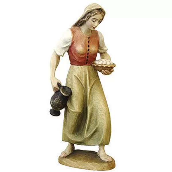 ANRI Woodcarvings Koult - Woman With Jug Outlet