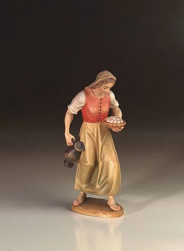 ANRI Woodcarvings Koult - Woman With Jug Outlet