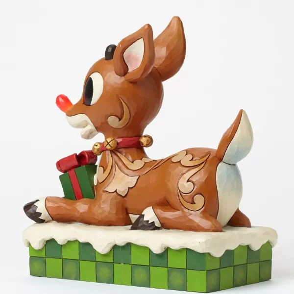 Enesco Large Rudolph With Lited Nose Sale