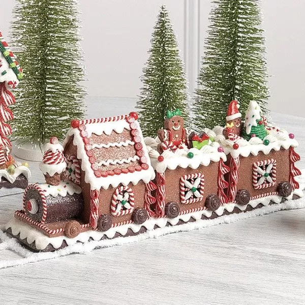 Raz Lighted Gingerbread Train Cheap