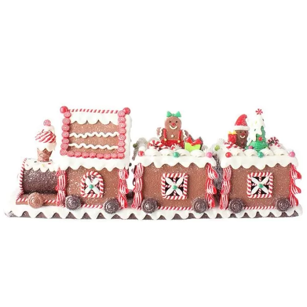 Raz Lighted Gingerbread Train Cheap