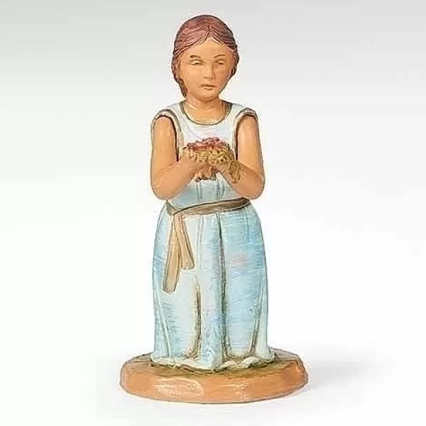 Roman Madeline, Girl W/Roses Fig, Fontanini, 5" Cheap