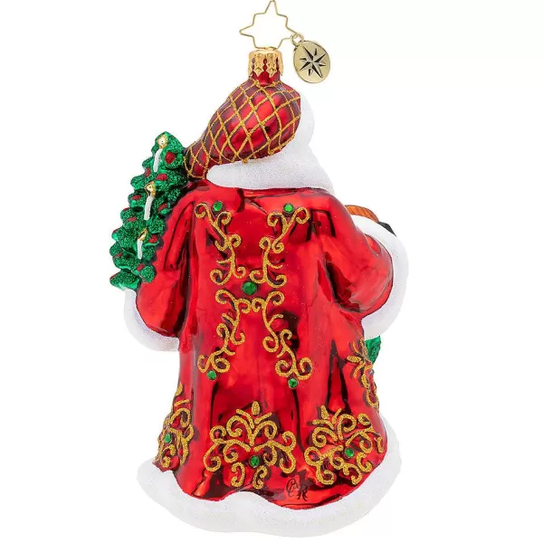 Christopher Radko Magnificent Santa Ornament, 1019696, Fashion