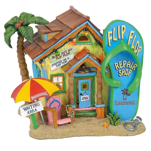 Department 56 Margaritaville, Flip Flop Repair Shop, 6001757 Best Sale